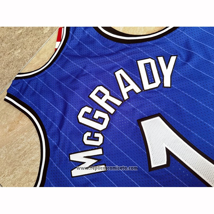 Camiseta Orlando Magic Tracy McGrady #1 Mitchell & Ness 2003-04 Azul